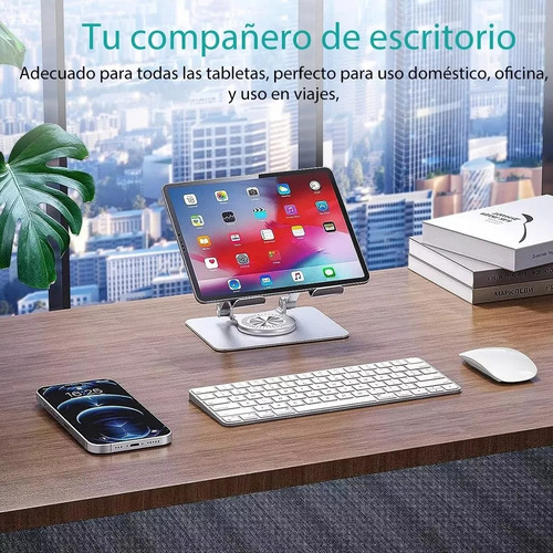 Base De Soporte Ajustable Plegable Giratorio 360 Para Tablet