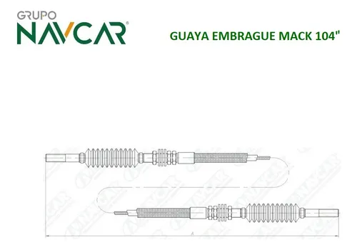 Guaya Embrague Mack 104