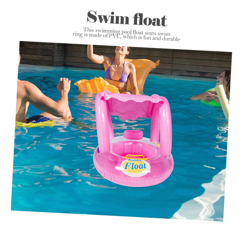 Flotador Inflable Salvavidas Para Bebe Con Techo Proteccion