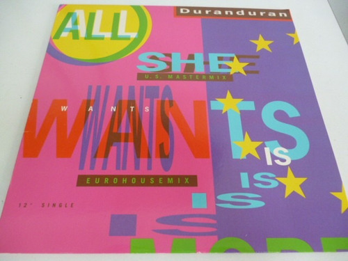 Duran Duran All She Wants Is Vinilo 12´ Single Amer Ggjjzz