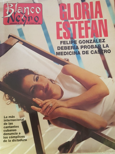 Gloria Estefan Revista Blanco Y Negro Año 1995 Leer Descripc