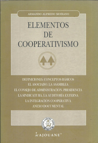 Elementos De Cooperativismo - Moirano A (libro)