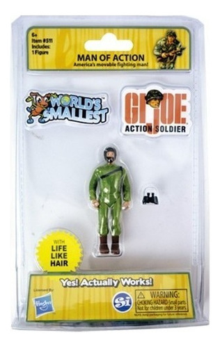 Mini Figura Gi Joe Action Soldier Worlds Smallest Colección