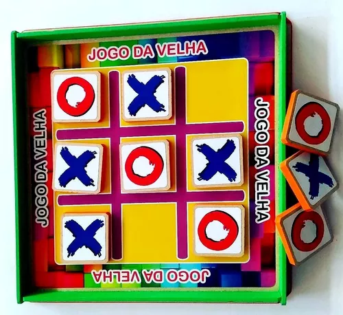 Jogo Da Velha Brinquedo Madeira