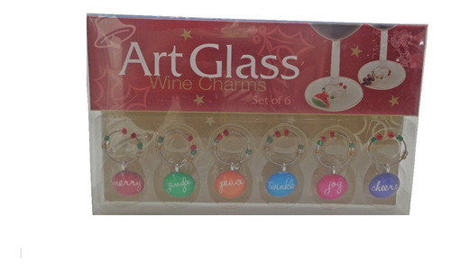 Imagen 1 de 1 de Adornos Para Copas De Vino Art Class Set De 6 Piezas (nuevo)
