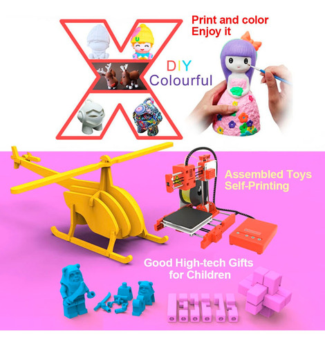Easythreed Mini Escritorio Niños Impresora 3d 100*100*100mm