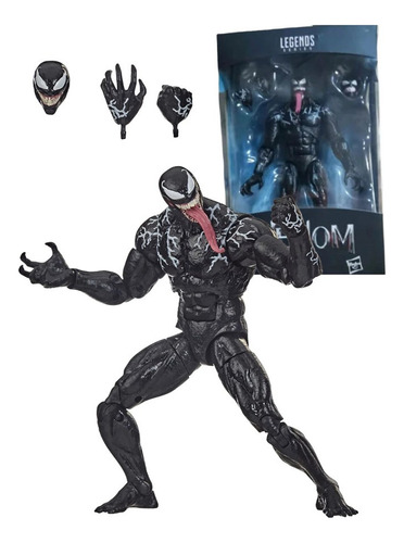 Brinquedo Modelo De Boneco De Ação Móvel Venom Da Marvel Leg