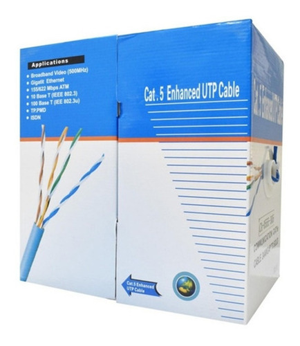 Imagen 7 de 10 de Combo Utp Cat 5e Caja Por 305mts (rollo, Ponchadora, Rj45)