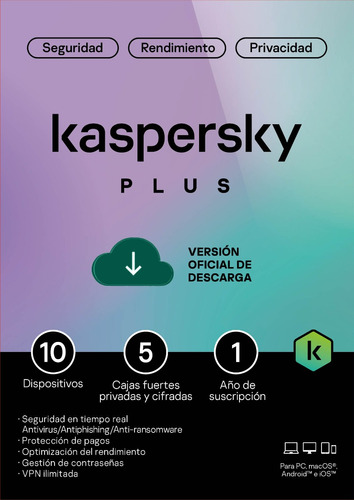 Kaspersky Internet Security 10 Pc 1 Año Licencia Original