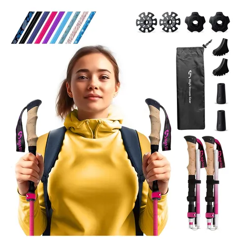 comprar Bastones De Senderismo Plegables High Stream Gear, Rosas