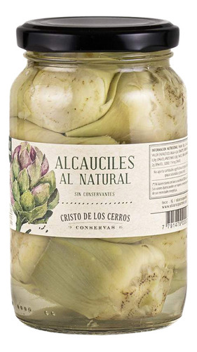 Pack X4 Alcauciles Al Natural X600g Cristo De Los Cerros