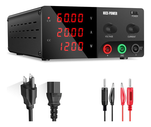 Fuente De Alimentación Dc Nice-power Variable, 60 V 20 A 120