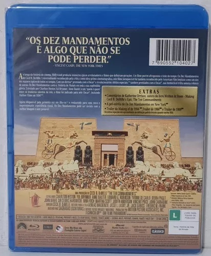 Doble Blu-ray de Los Diez Mandamientos