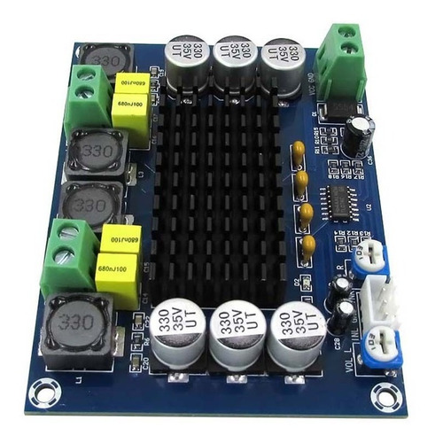 Imagem 2 de 6 de Placa Amplificador 2.0 Modulo 120+120 240w Rms Potencia