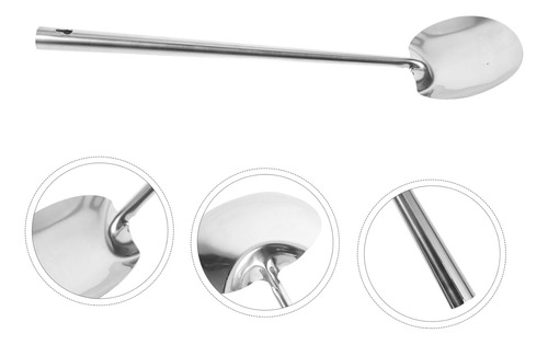 Espátula Wok Larga De Acero Inoxidable Para Cocina