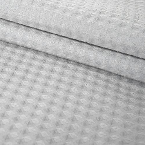 Cortina De Ducha Extra Larga Gofre Gris 180 X 218 Cm