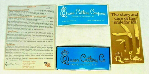 New Old Stock 4 Pc Vintage Queen Cutlery Stickers & Broc Yyh