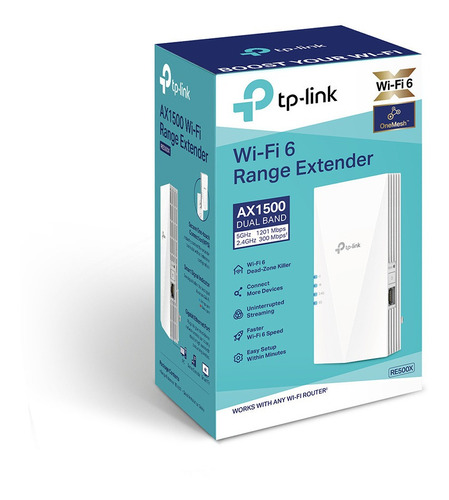 Tp-link Re500x Ax1500 Wi-fi 6 Range Extender Speed: 300 Mbps Color Blanco