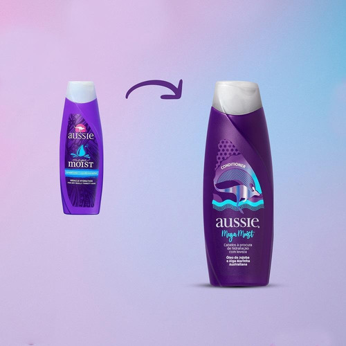 Kit Com 6 Condicionadores Aussie Moist 180ml