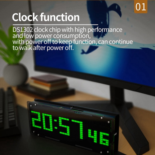 Kit De Bricolage Com Display Led Music Spectrum Display, Ver