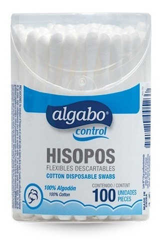 Hisopos Algabo 1 Tubos X 100 Unid ( Mayorista Zona Sur )