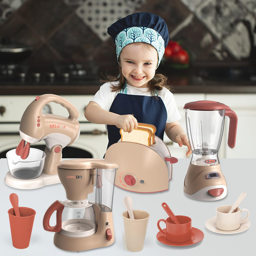 Set De Juego De Cocina Para Niños Con Electrodomésticos Color