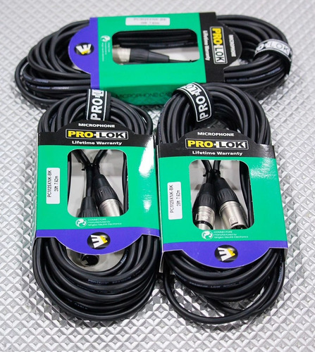 Pro-lok Cable Para Micrófono 25 Pcm25xnk Xlr 