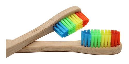 Cepillo Dientes Bambu Cerda Suave Ecologico Carbon Madera