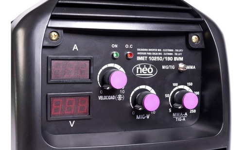 Soldador Inversor 3 En 1 (electrodo, Mig Y Tig Lift) 250 Neo
