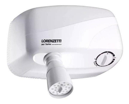 Ducha Lorenzetti Jet Turbo Multitemp Pressurizada 220v 7800w Cor Branco Potência 7800 W