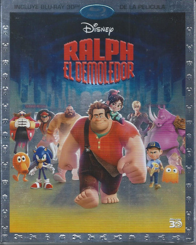 Ralph El Demoledor Bluray 3d Nacional + Slipcover Disney