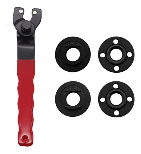 Dianrui Wrench (red) Con 4pcs Grinder Shaft Nut 5/8,ajustabl