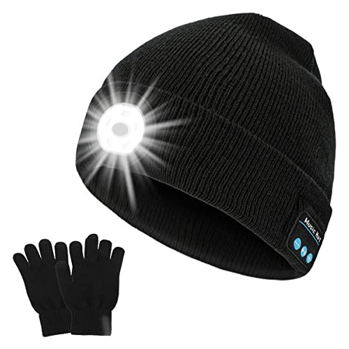 Gorro   Luz Y Guantes Hombres Y Mujeres, Gorro   5.0, G...