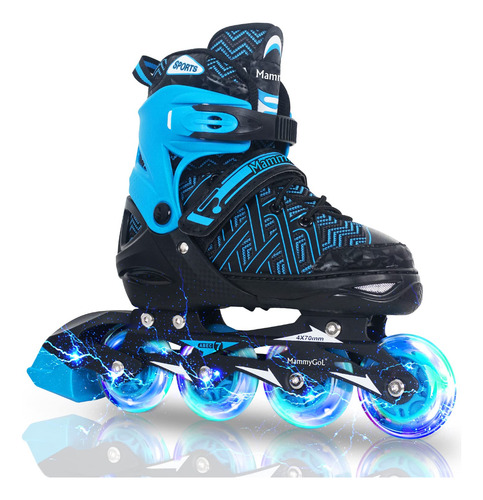 Patines En Línea Ajustables Para Niños Con Ruedas Iluminador