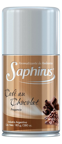 Aerosol Saphirus Fragancia Cafe Au Choco. Pack X3 Unid. 