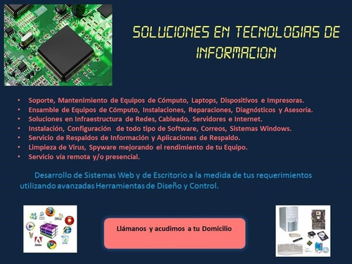 Desarrollo De Sistemas Y Páginas Web, Soporte En Ti