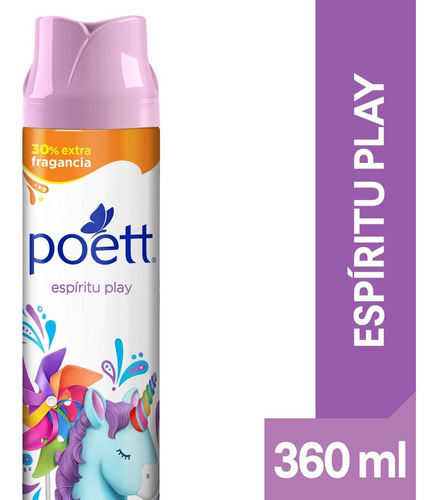 Poett Desodorante Ambiente Espíritu Play Aerosol 360ml