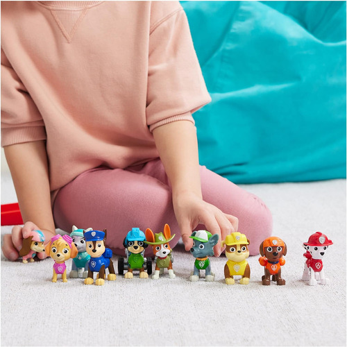 Paw Patrol, Set De 10 Figuras De Juguete Coleccionables