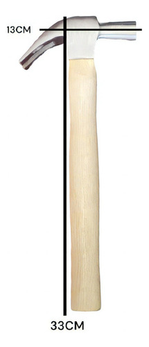 Martelo Unha Tool Max 27mm Com Cabo De Madeira 33cm