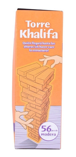 Imagen 3 de 6 de Juego De Mesa Jenga Torre Khalifa Viajero El Duende Azul