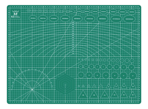 Base Tabla Salvacorte A2 Rd 45x60cm + Regla 40cm + Bisturí.