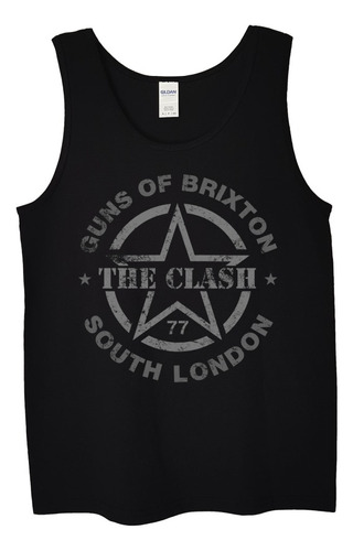 Polera Musculosa The Clash Guns Of Brixton  Punk Abominatron