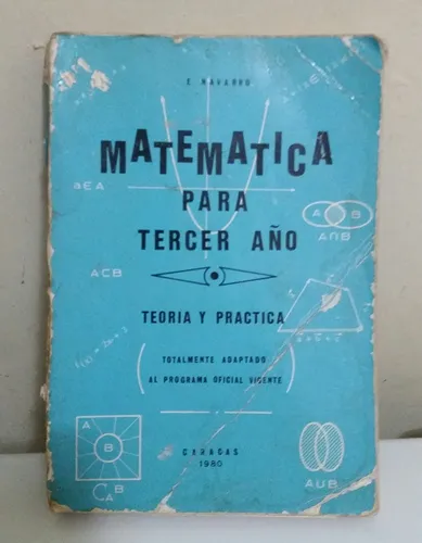 comprar Libro Matemática 3° Año Navarro Teoría Y Práctica