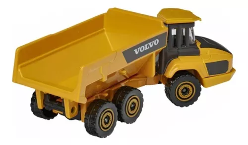 Miniatura Caminhão Articulado Volvo Hauler A60H 1:64 - Amarelo