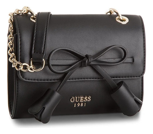 Bolsa Guess Crossbody Leila Negra Para Mujer Hwvg69 64780