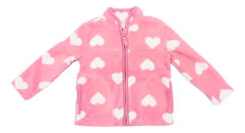 Chamarra Para Bebe Con Bolsas Diseño De Corazones