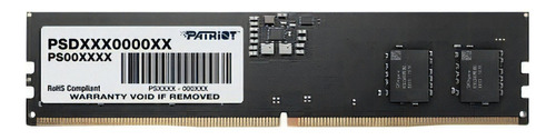 Memoria Patriot 8gb 4800mhz Ddr5 Pc5-38400 Psd58g480041