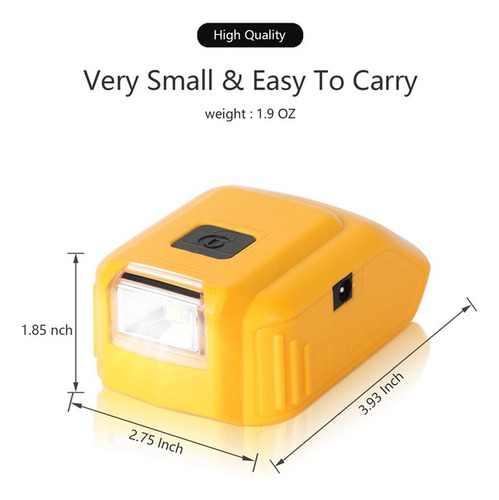 Cargador Adaptador Usb Para Batería De-walt De 20 V