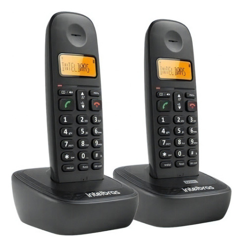 Telefone sem fio Ts 2512 digital com ramal adicional Preto Intelbras