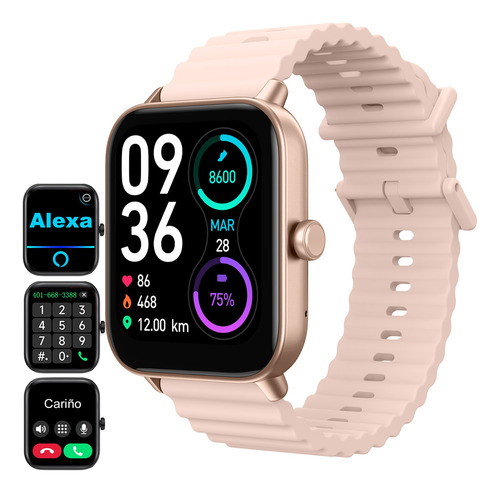 Smartwatch Mujer 1.8 Reloj Inteligente Hombre Llamadas Alexa